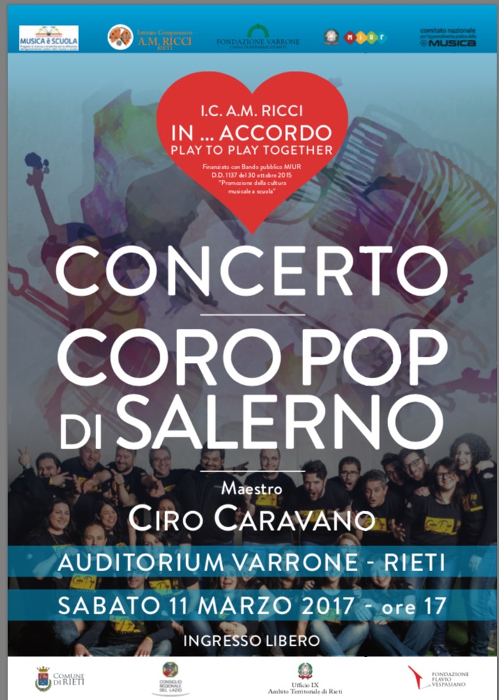 Rieti 11/03/2017 - Concerto del Coro Pop di Salerno